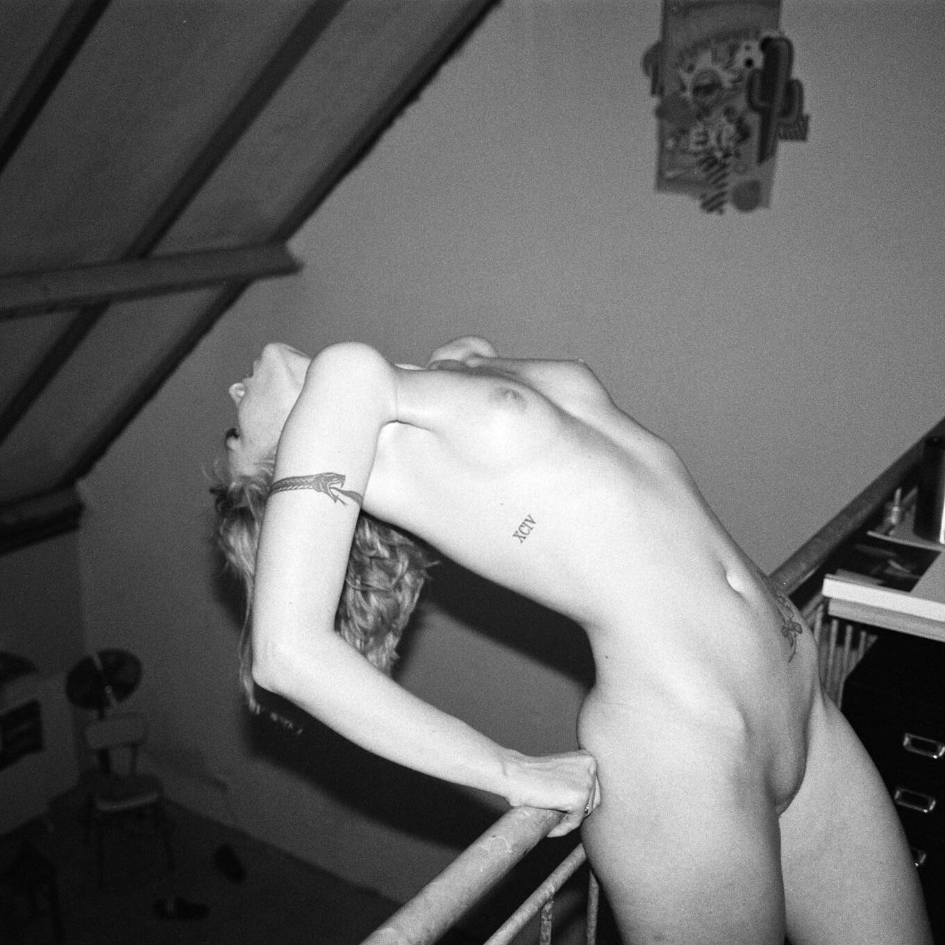 Wiebke auf Film in meinem Studio fotografiert